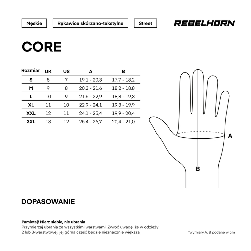 Мотоперчатки комбинированные Rebelhorn Core черный
