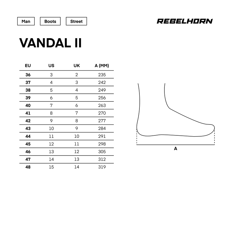 Мотоботы Rebelhorn Vandal II черный красный