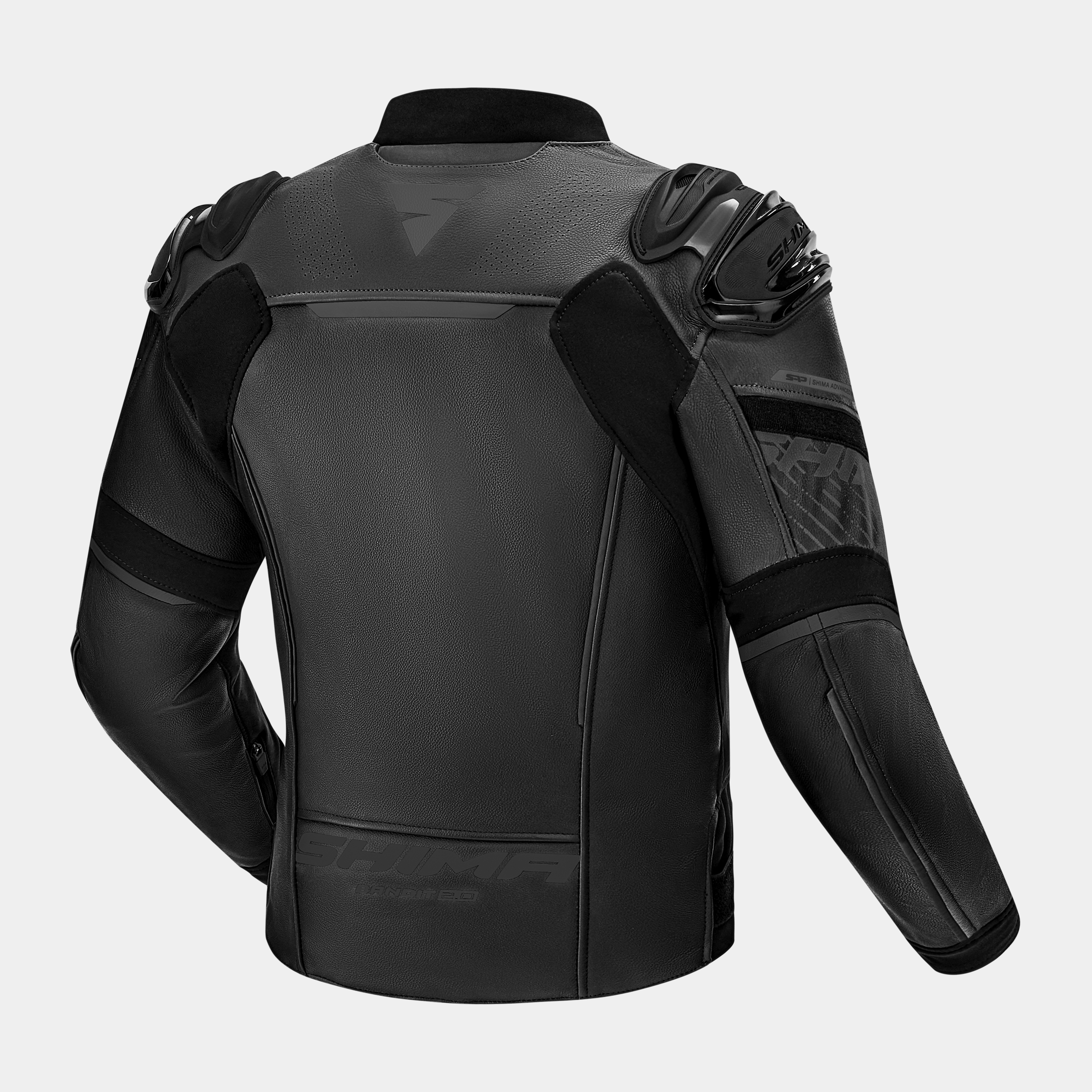 Мотокуртка кожаная SHIMA BANDIT 2.0 черный/черный