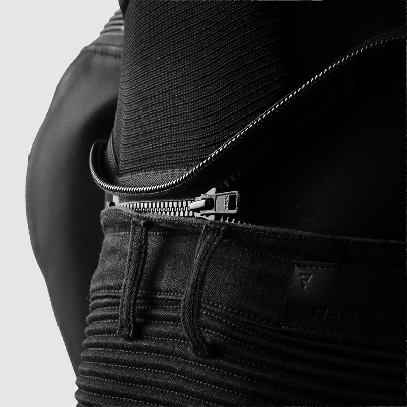 Мотокуртка кожаная Rebelhorn Vandal 2 черный