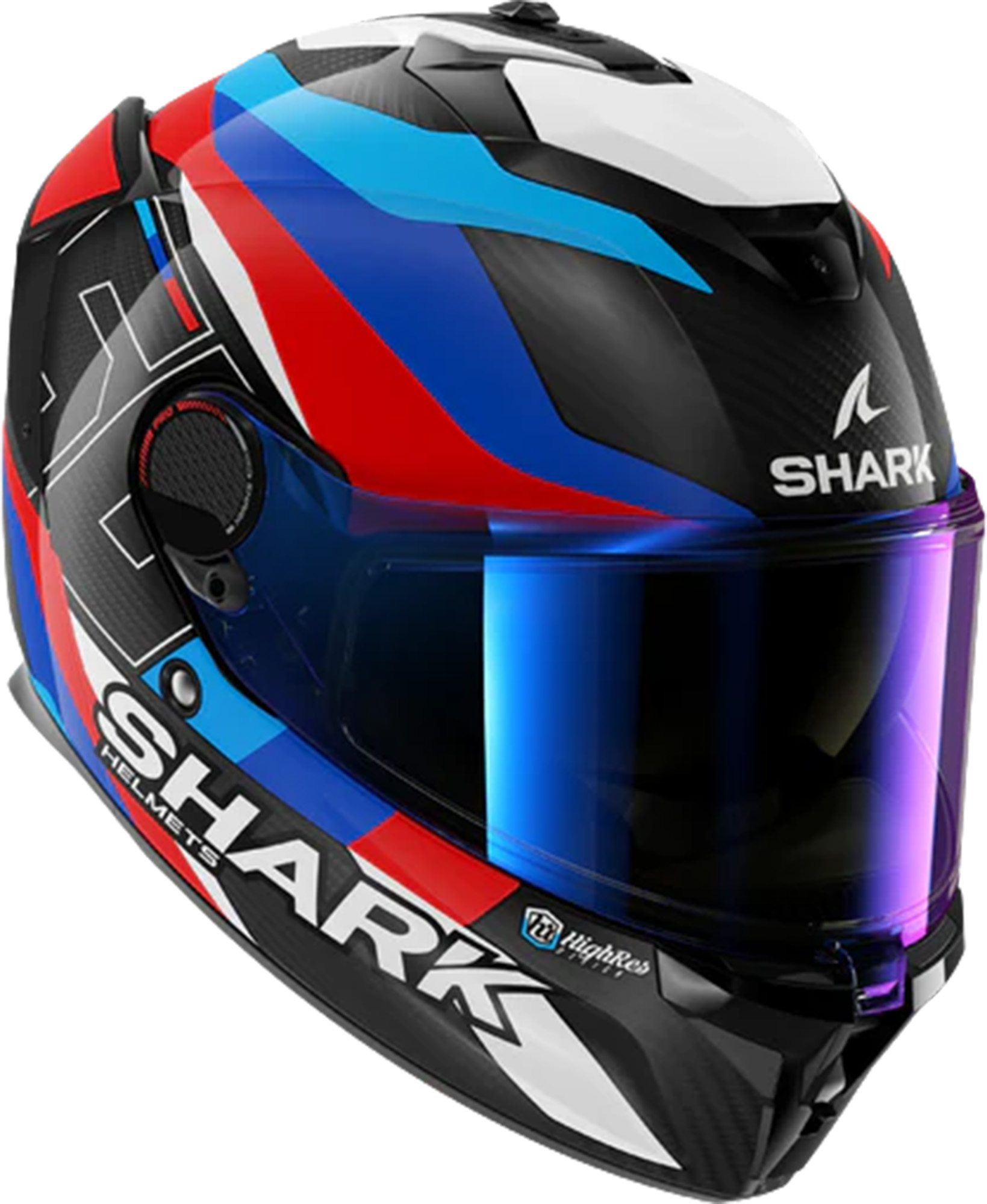 Мотошлем Shark Spartan GT PRO Carbon Guintoli белый/синий/красный