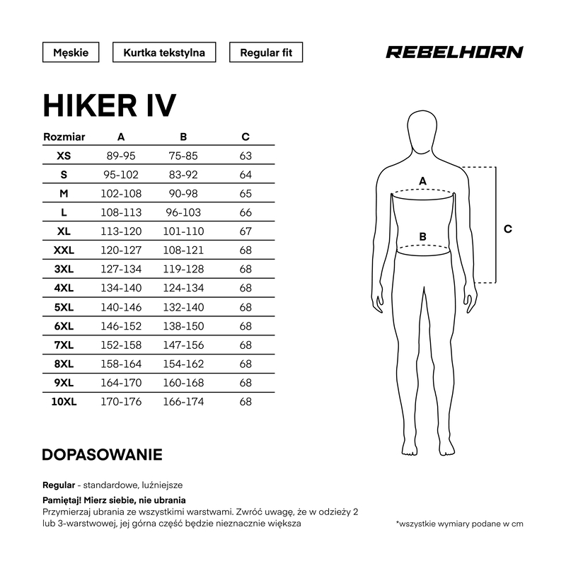 Мотокуртка текстильная Rebelhorn HikerIV черный/серый/флуо/желтый