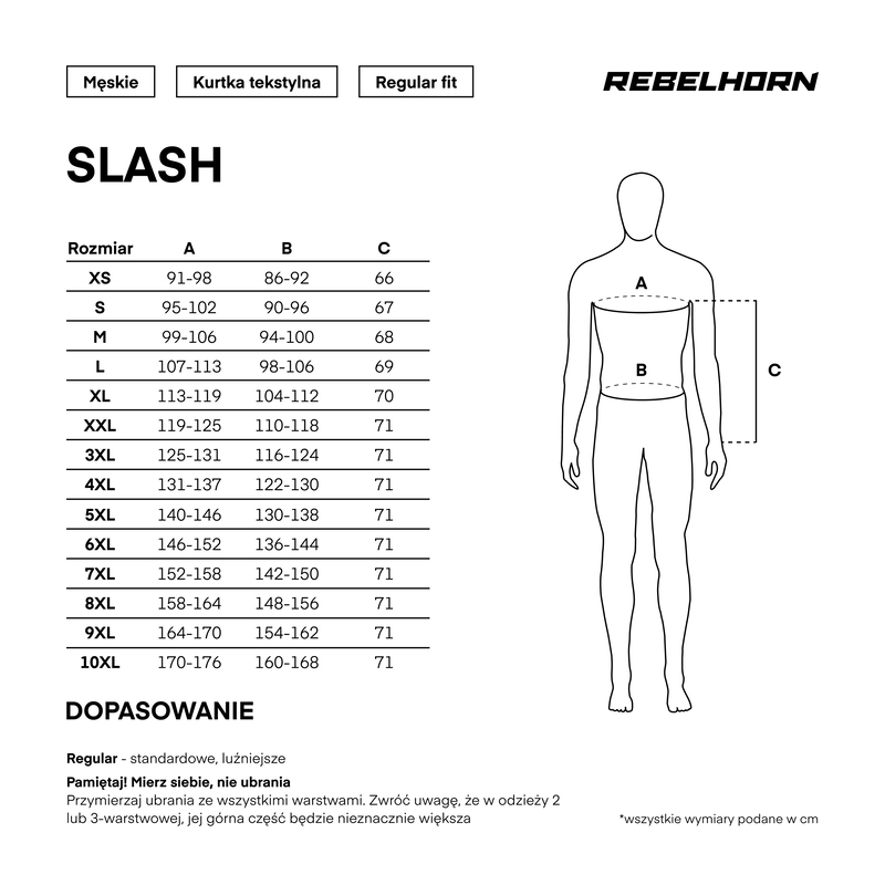 Мотокуртка текстильная Rebelhorn Slash черный