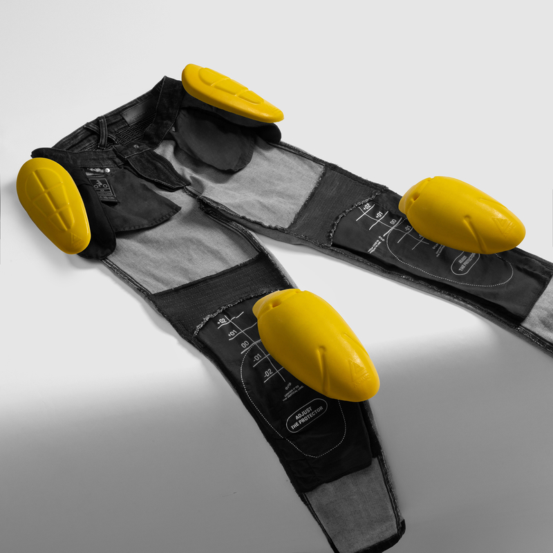 Мотоджинсы женские Ozone Agness II MONO стираный черный