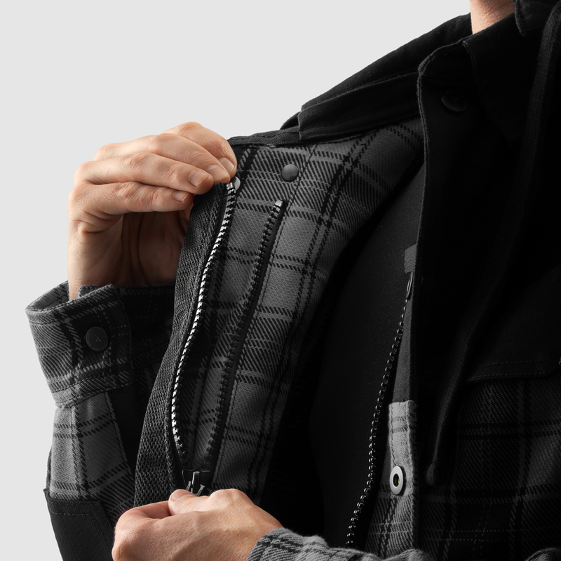 Моторубашка Rebelhorn Shifter серый черный