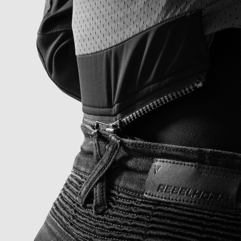 Мотоджинсы женские Ozone Agness II MONO стираный черный