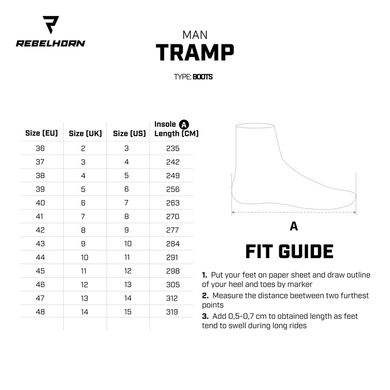 Мотоботы Rebelhorn Tramp WATERPROOF черный