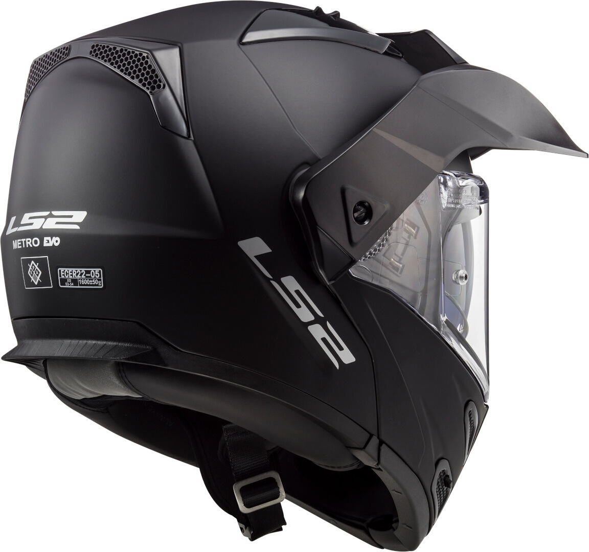 Мотошлем LS2 FF324 Metro Evo P/J матовый черный