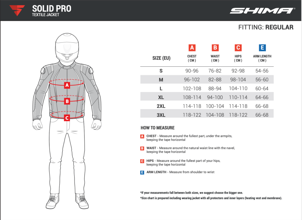 Мотокуртка текстильная SHIMA SOLID PRO черный