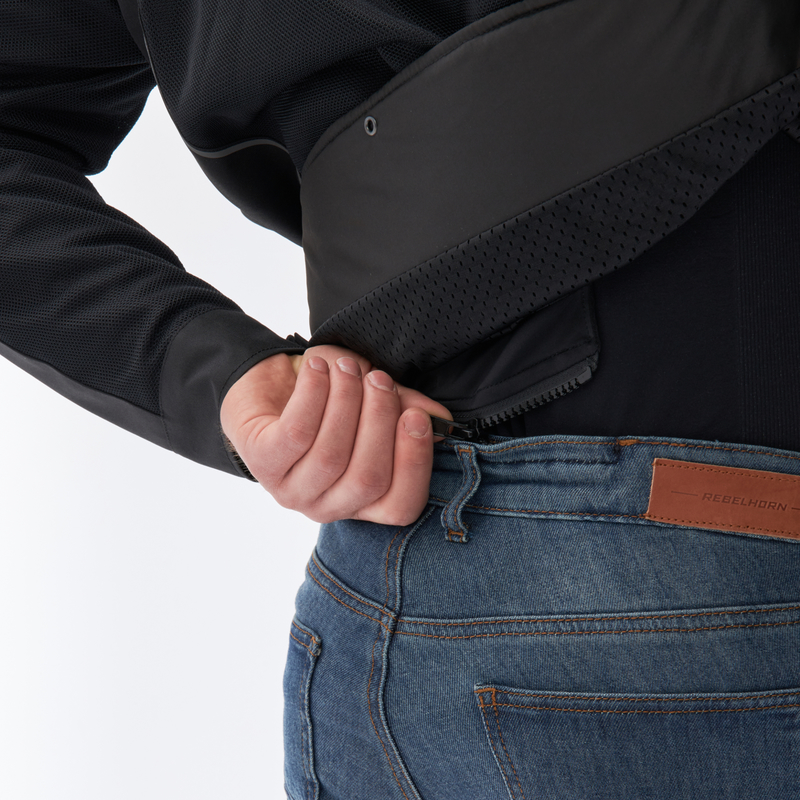 Мотокуртка текстильная Rebelhorn Wave черный