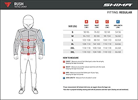 Мотокуртка текстильная SHIMA RUSH красный