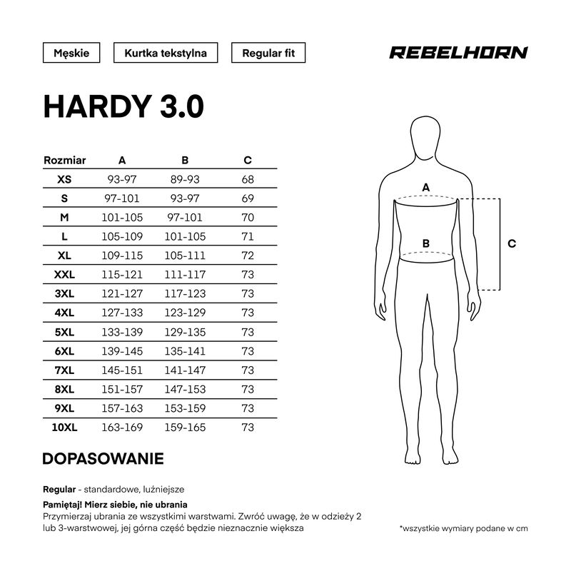 Мотокуртка текстильная Rebelhorn HardyIII черный