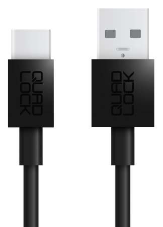 Зарядный кабель Type-C 20 см, Quad Lock® USB-A to USB-C Cable - 20cm