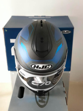 Мотошлем HJC C70 Canex черный синий - магазин Motostyles