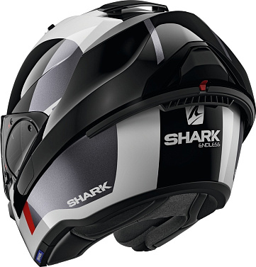 Мотошлем Shark EVO ES Endless белый/черный/красный - магазин Motostyles