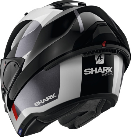 Мотошлем Shark EVO ES Endless белый/черный/красный - магазин Motostyles