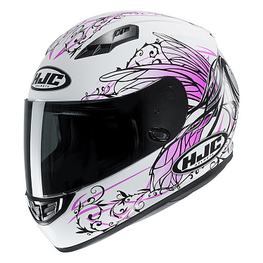 Мотошлем HJC CS-15 Naviya белый розовый - магазин Motostyles
