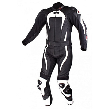 Мотокомбинезон Tschul 575 черный белый - магазин Motostyles