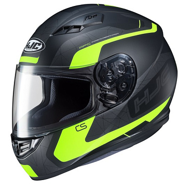 Мотошлем HJC CS-15 Dosta черный/флуо/желтый - магазин Motostyles
