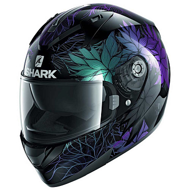 Мотошлем Shark Ridill 1.2 Nelum черный синий - магазин Motostyles