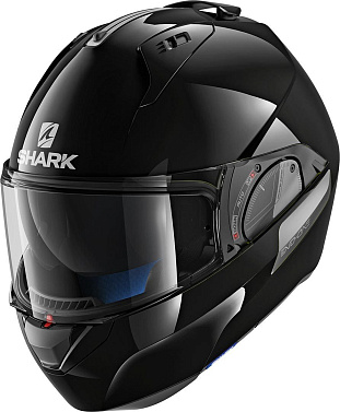 Мотошлем Shark EvoOne V2 Blank черный глянцевый - магазин Motostyles