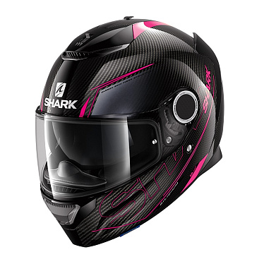 Мотошлем Shark Spartan 1.2 Carbon Silicium черный розовый - магазин Motostyles