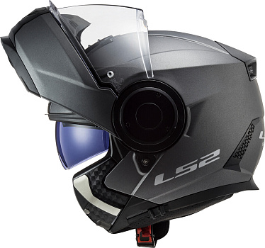 Мотошлем LS2 FF902 Scope Solid матовый титановый - магазин Motostyles