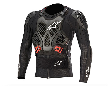 Моточерепаха Alpinestars MX Bionic Tech Jacket черный/красный/белый - магазин Motostyles