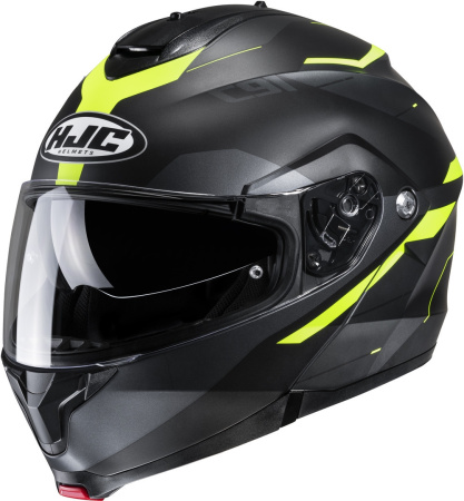 Мотошлем HJC C91 Karan чёрный жёлтый - магазин Motostyles