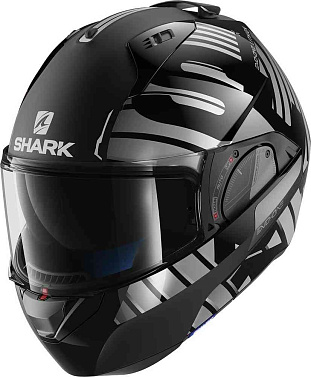 Мотошлем Shark EvoOne V2 Lithion черный серый - магазин Motostyles