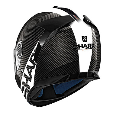 Мотошлем Shark Spartan 1.2 Carbon Skin белый черный - магазин Motostyles
