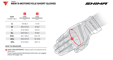 Мотоперчатки кожаные SHIMA SPARK 2.0 черный - магазин Motostyles