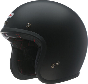 Мотошлем BELL Custom 500 Solid матовый черный - магазин Motostyles