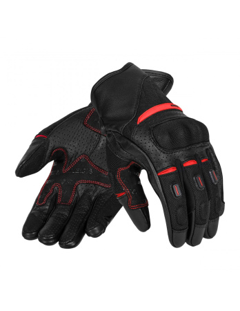 Мотоперчатки кожаные Seca Axis Mesh II красный - магазин Motostyles