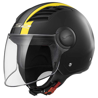 Мотошлем LS2 OF562 Airflow Metropolis матовый/черный/желтый - магазин Motostyles