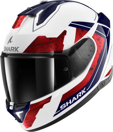 Мотошлем Shark Skwal i3 RHAD белый/синий/красный - магазин Motostyles