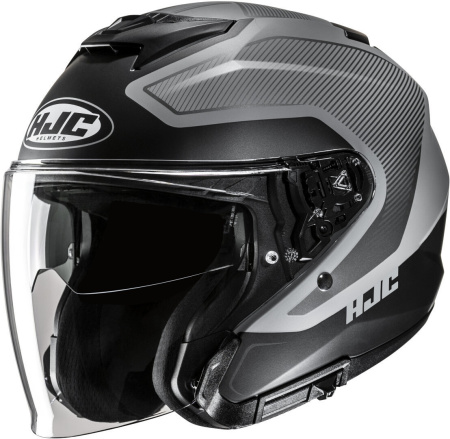 Мотошлем HJC I31 Tevis матовый чёрный серый - магазин Motostyles