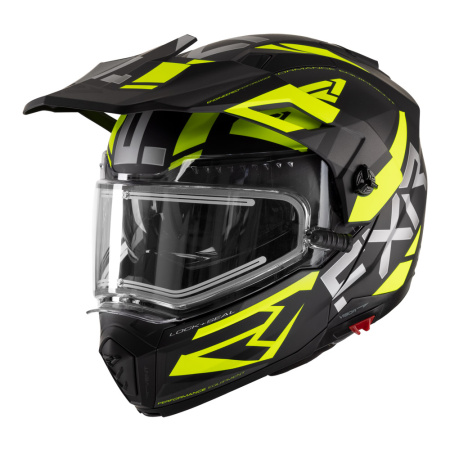 Мотошлем FXR Maverick X с подогревом черный HiVis - магазин Motostyles