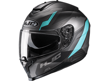 Мотошлем HJC C70 Silon черный голубой - магазин Motostyles