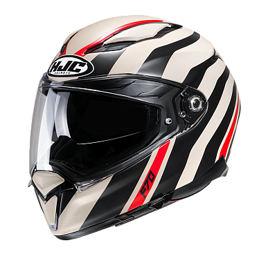 Мотошлем HJC F70 Galla MC9SF черный белый - магазин Motostyles