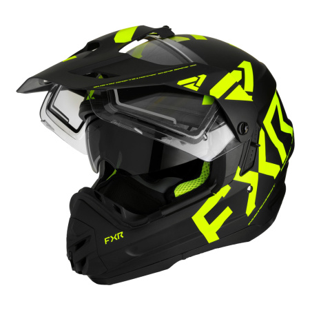 Мотошлем FXR TORQUE X TEAM с подогревом черный HiVis - магазин Motostyles