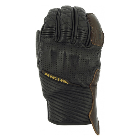 Мотоперчатки кожаные Richa Arizona коричневый черный - магазин Motostyles