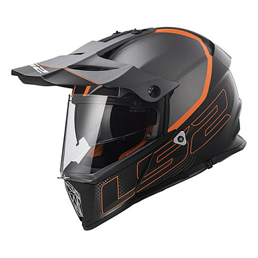 Мотошлем LS2 MX436 Pionier Element матовый/черный/титановый - магазин Motostyles