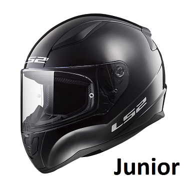 Мотошлем детский LS2 FF353J Rapid Mini матовый черный - магазин Motostyles