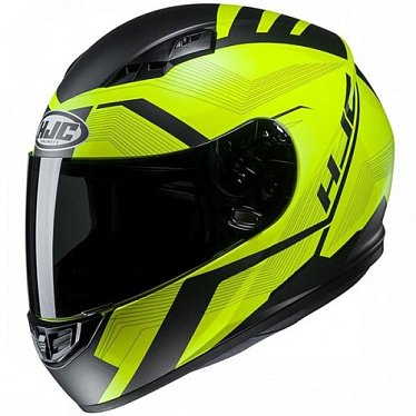 Мотошлем HJC CS-15 Faren черный/флуо/зеленый - магазин Motostyles