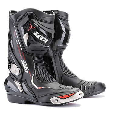 Мотоботы Seca RaceTech II черный - магазин Motostyles