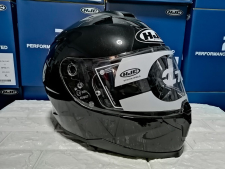 Мотошлем HJC C70 глянцевый черный - магазин Motostyles