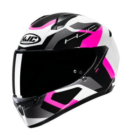 Мотошлем HJC C10 TINS MC8 бело черно розовый - магазин Motostyles