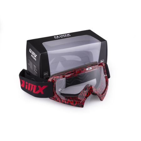 Мотоочки IMX MUD Graphic красный черный - магазин Motostyles