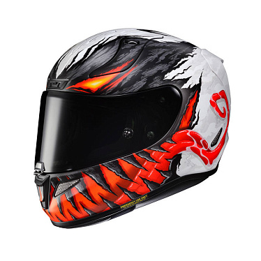 Мотошлем HJC R-PHA-11 Anti Venom Marvel серый красный - магазин Motostyles